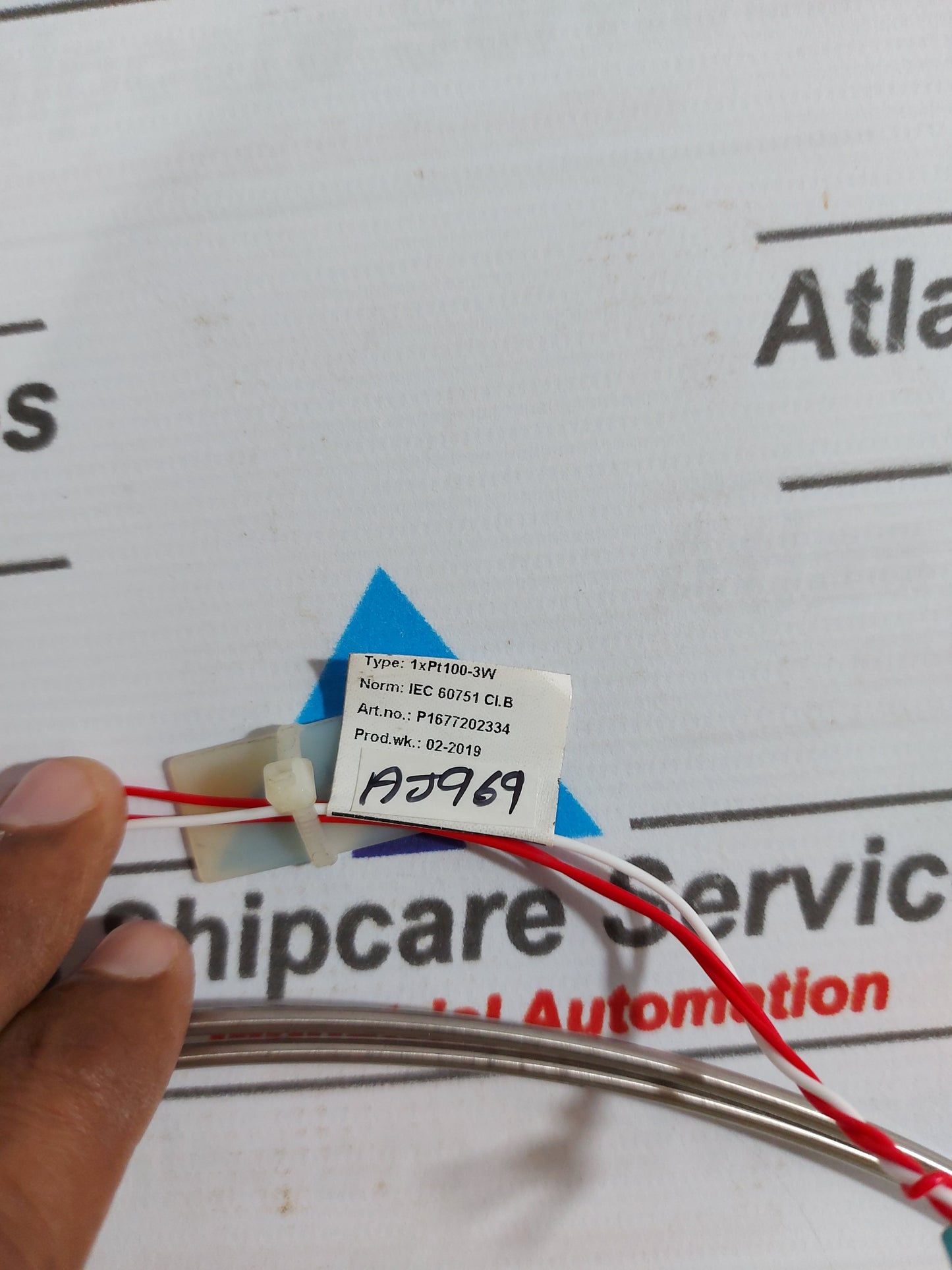 SAAB TANKRADAR 1xPT100-3W TEMPERATURE SENSOR P1677202334