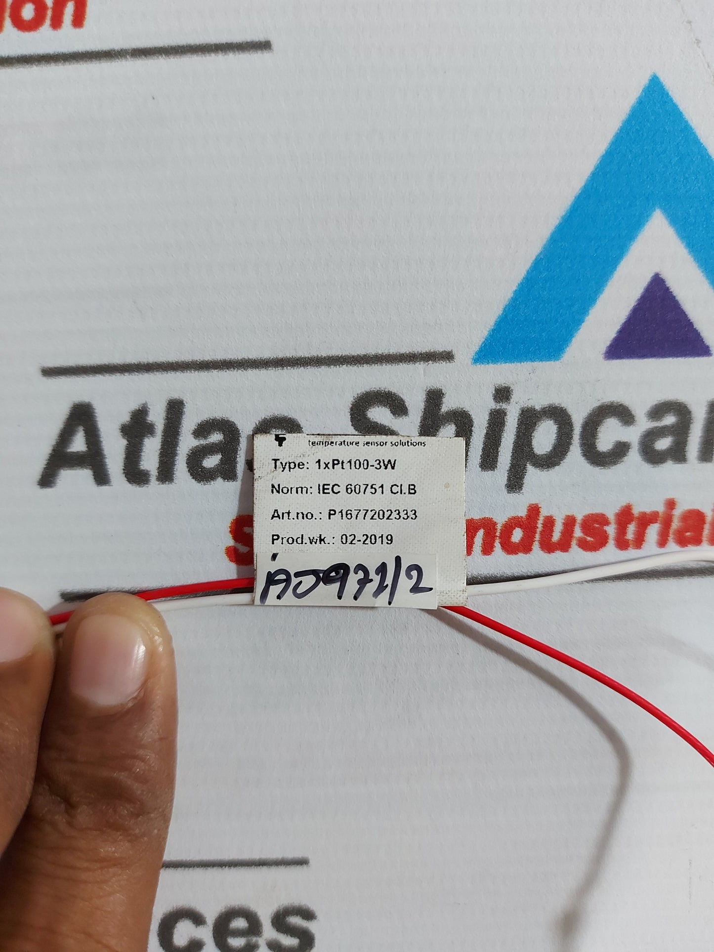SAAB TANKRADAR 1xPt100-3W TEMPERATURE SENSOR P1677202333