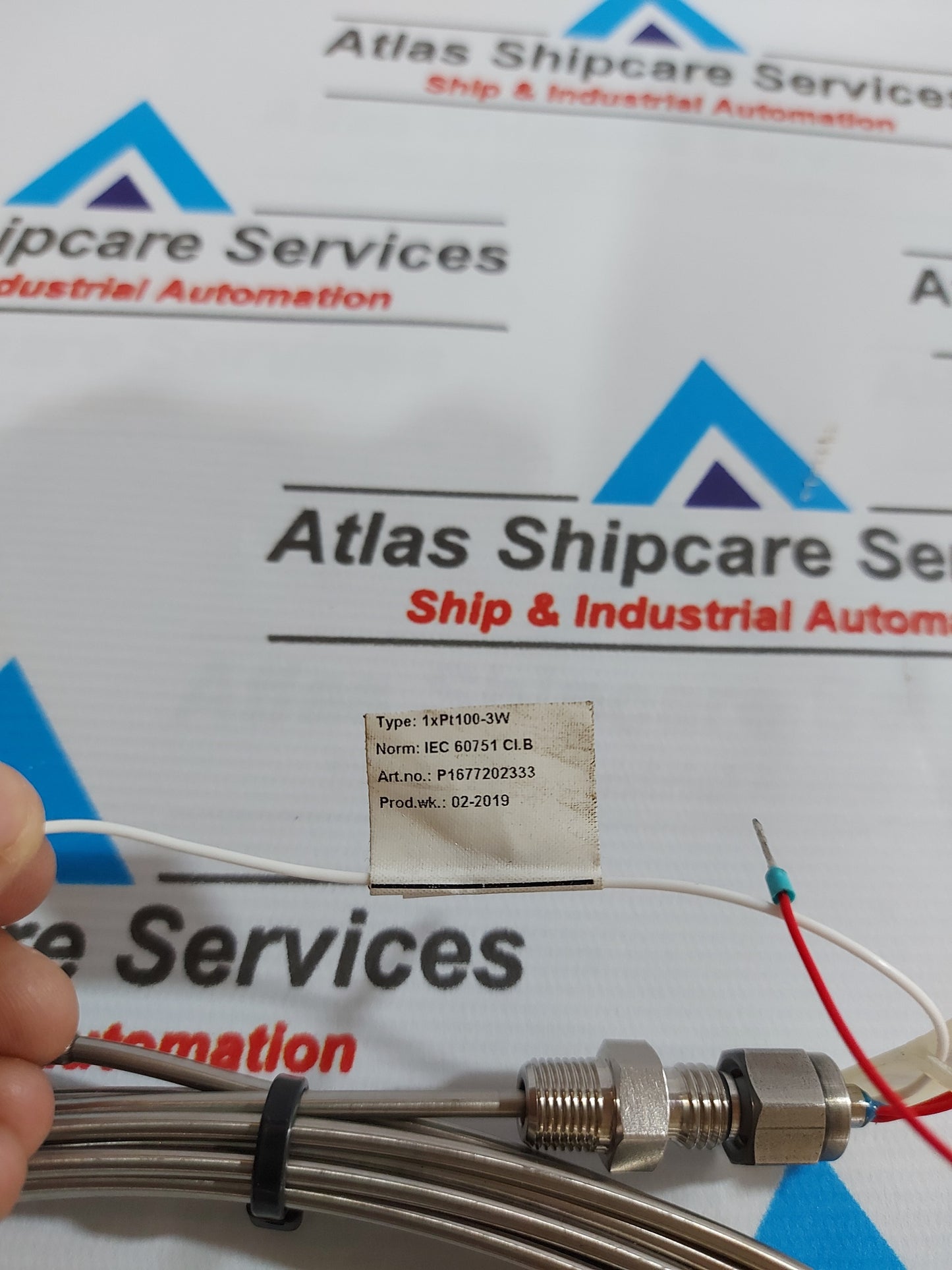 SAAB TANKRADAR 1xPt100-3W TEMPERATURE SENSOR P1677202333