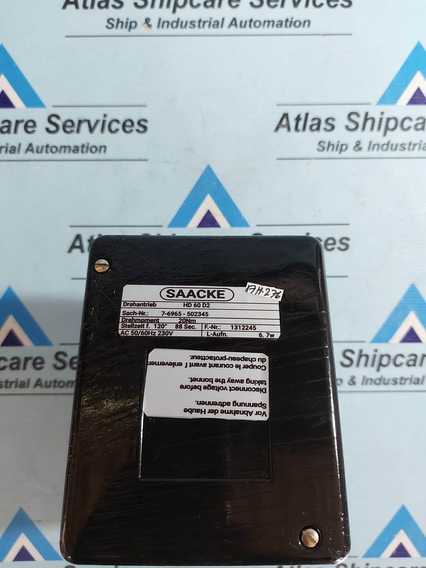 SAACKE 7-6965-502345 BURNER SERVO MOTOR 230VAC 50/60Hz