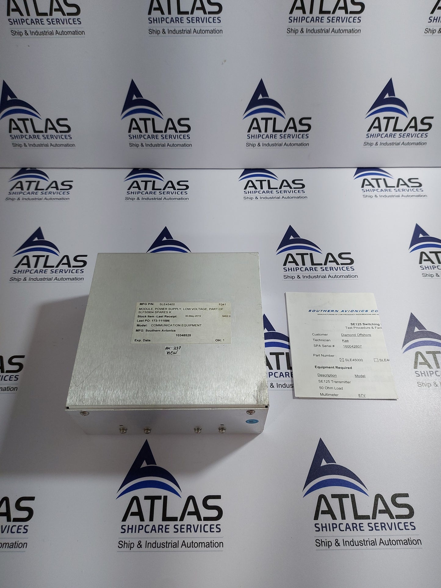 SAC SOUTHERN AVIONICS COMPANY SLE45400 LOW POWER SUPPLY MODULE