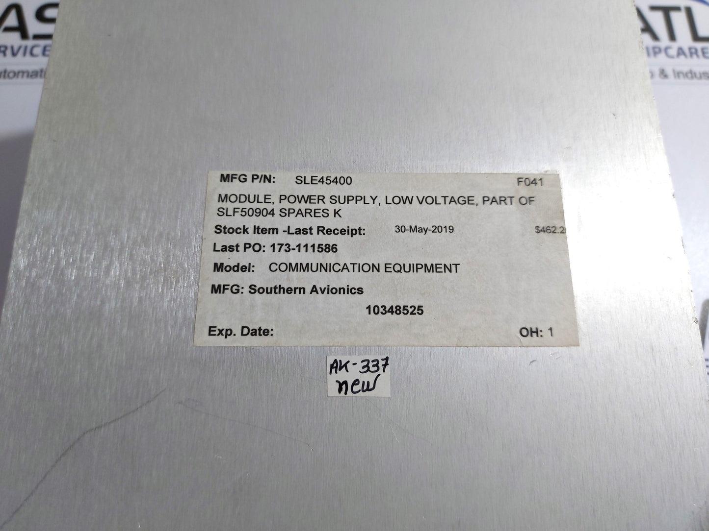 SAC SOUTHERN AVIONICS COMPANY SLE45400 LOW POWER SUPPLY MODULE