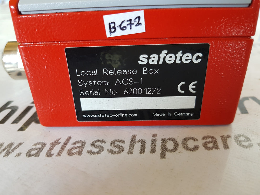 Local Protection Box SAFETEC LOCAL RELEASE BOX FIRE FIGHTING SYSTEM – Atlas Shipcare Services