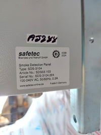 SAFETEC SDS-72 SMOKE DETECTION SYSTEM PANEL