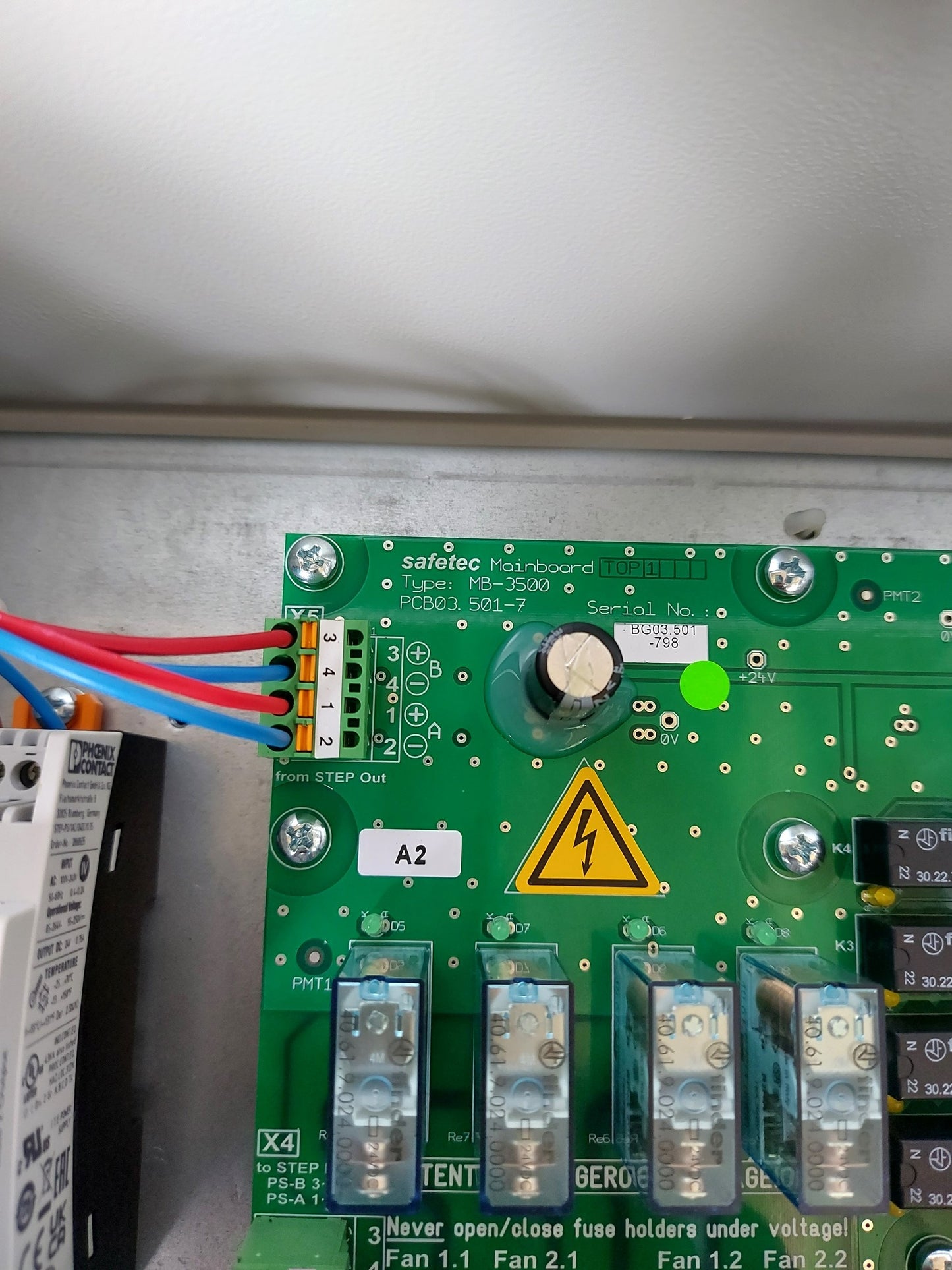 SAFETEC SDS-72 SMOKE DETECTION SYSTEM PANEL