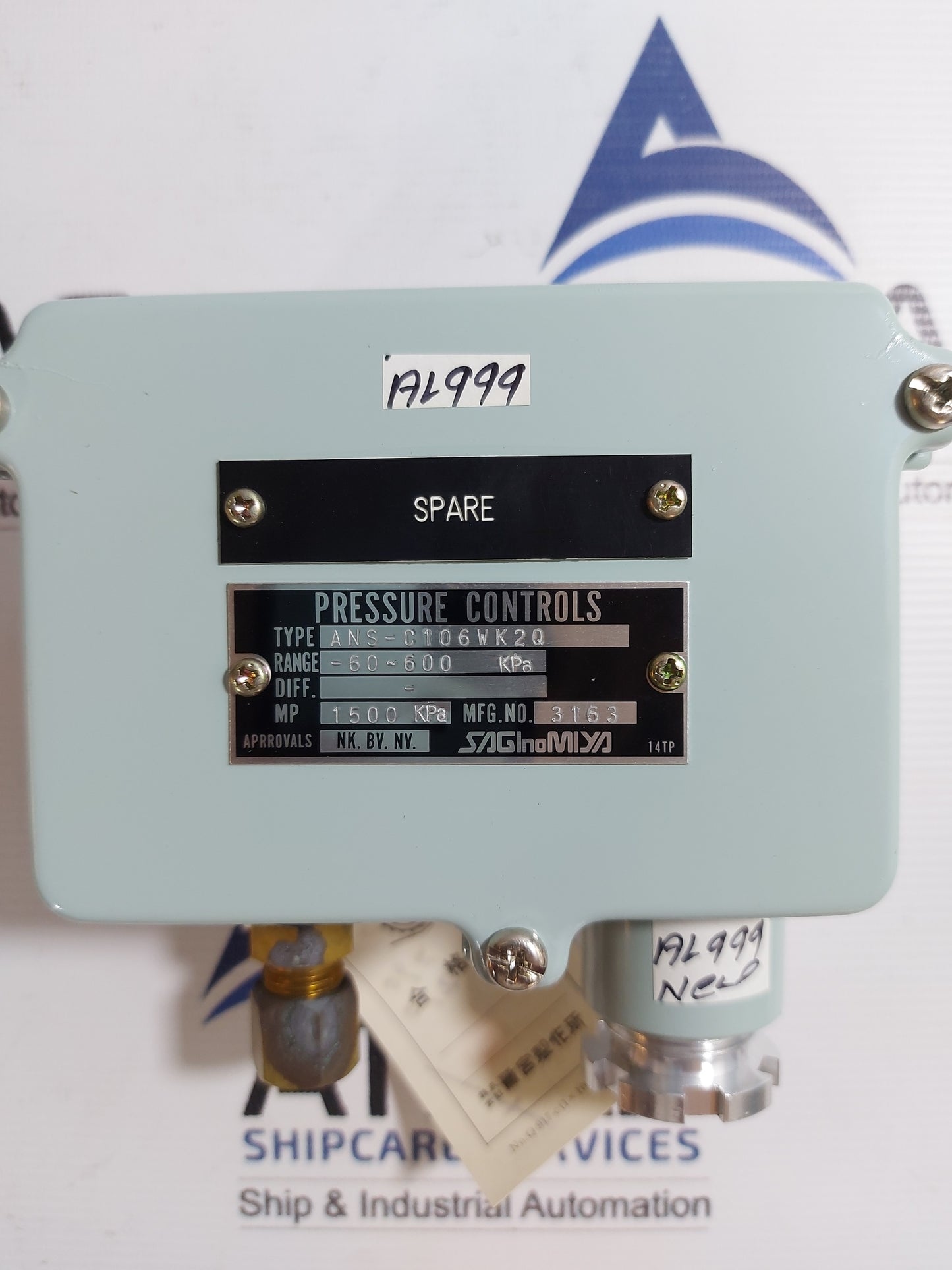 SAGINOMIYA ANS-C106WK2Q PRESSURE SWITCH -60 ~ 600 KPa