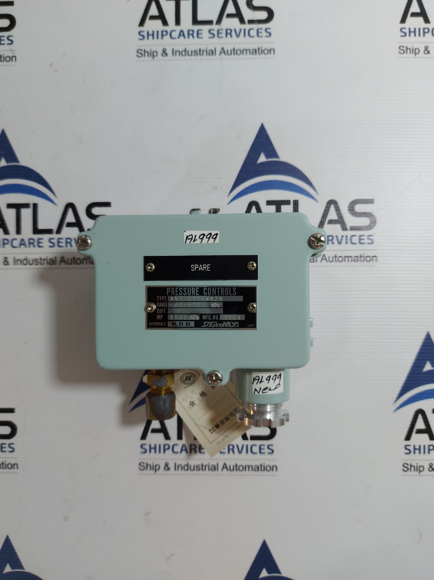 SAGINOMIYA ANS-C106WK2Q PRESSURE SWITCH -60 ~ 600 KPa