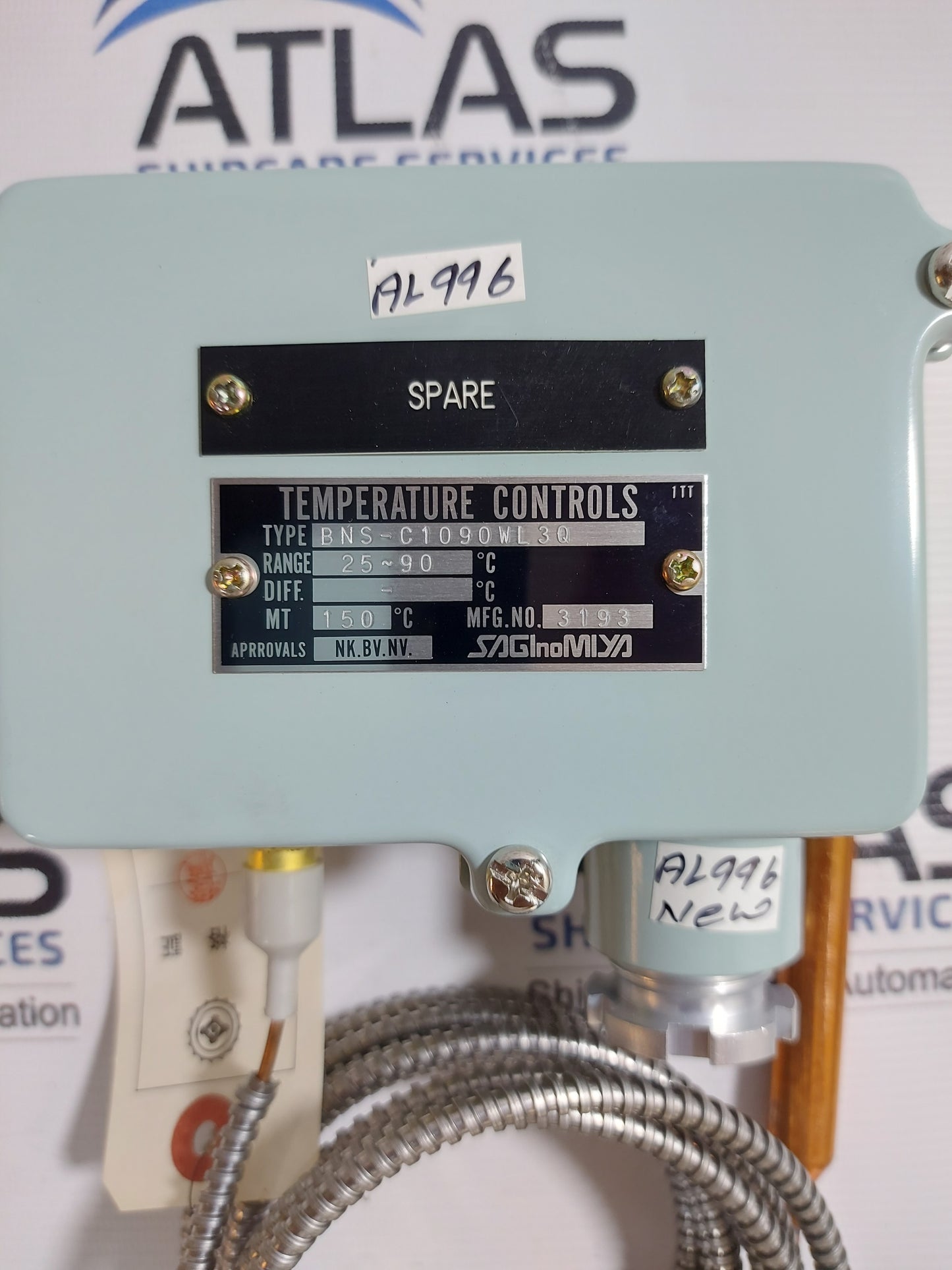 SAGINOMIYA BNS-C1090WL30 TEMPERATURE CONTROL 25 ~ 30