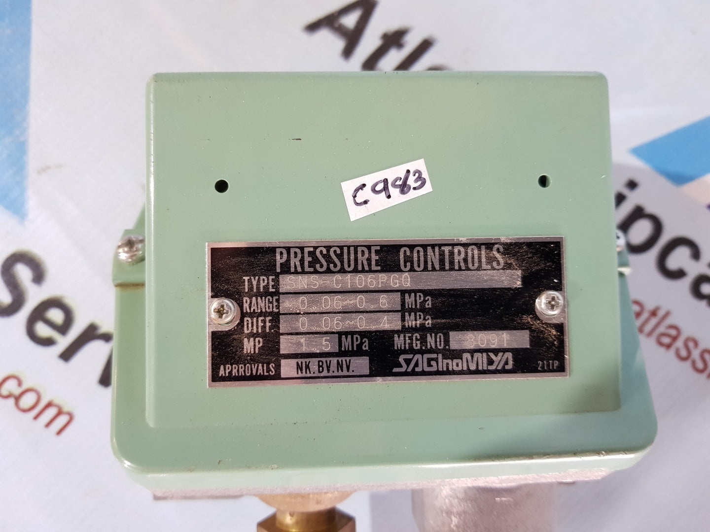 SAGINOMIYA SNS-C106PGQ PRESSURE CONTROL