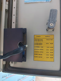 SAJ INSTRUMENT POWER SUPPLY PANEL 39-00-0