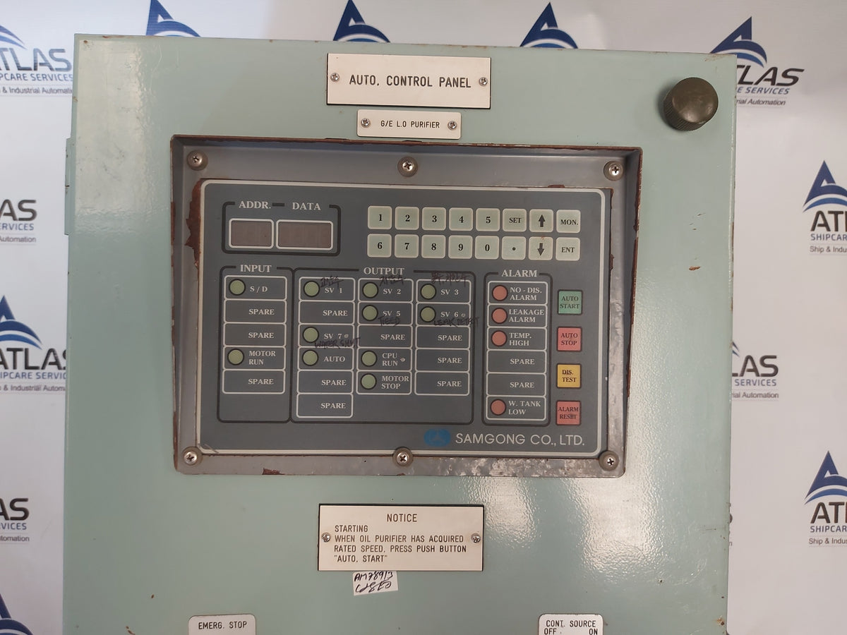 SAMGONG G/E L.O PURIFIER AUTO. CONTROL PANEL