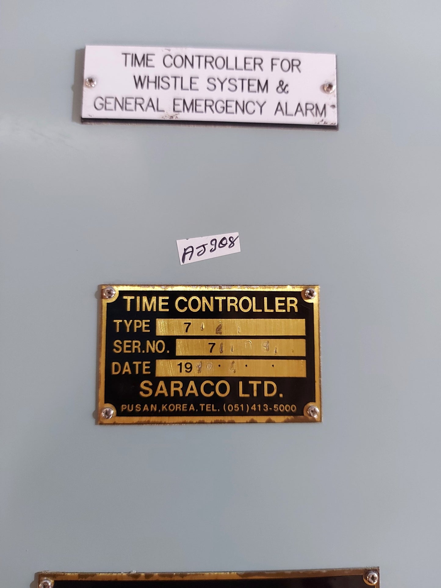 SARACO SAMYANG RADIO 7121 TIME CONTROLLER UNIT FOR WHISTLE SYSTEM & GENERAL EMERGENCY ALARM