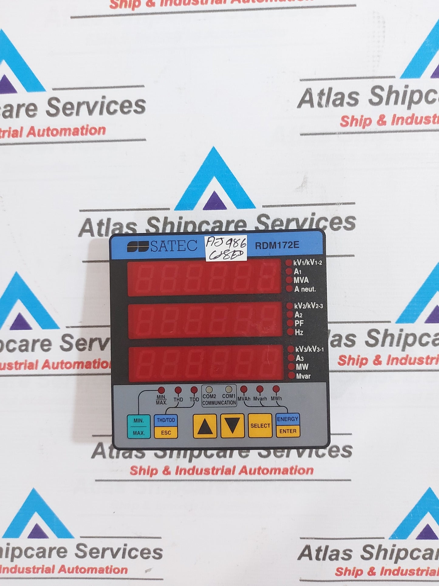 SATEC RDM172E REMOTE DISPLAY MODULE