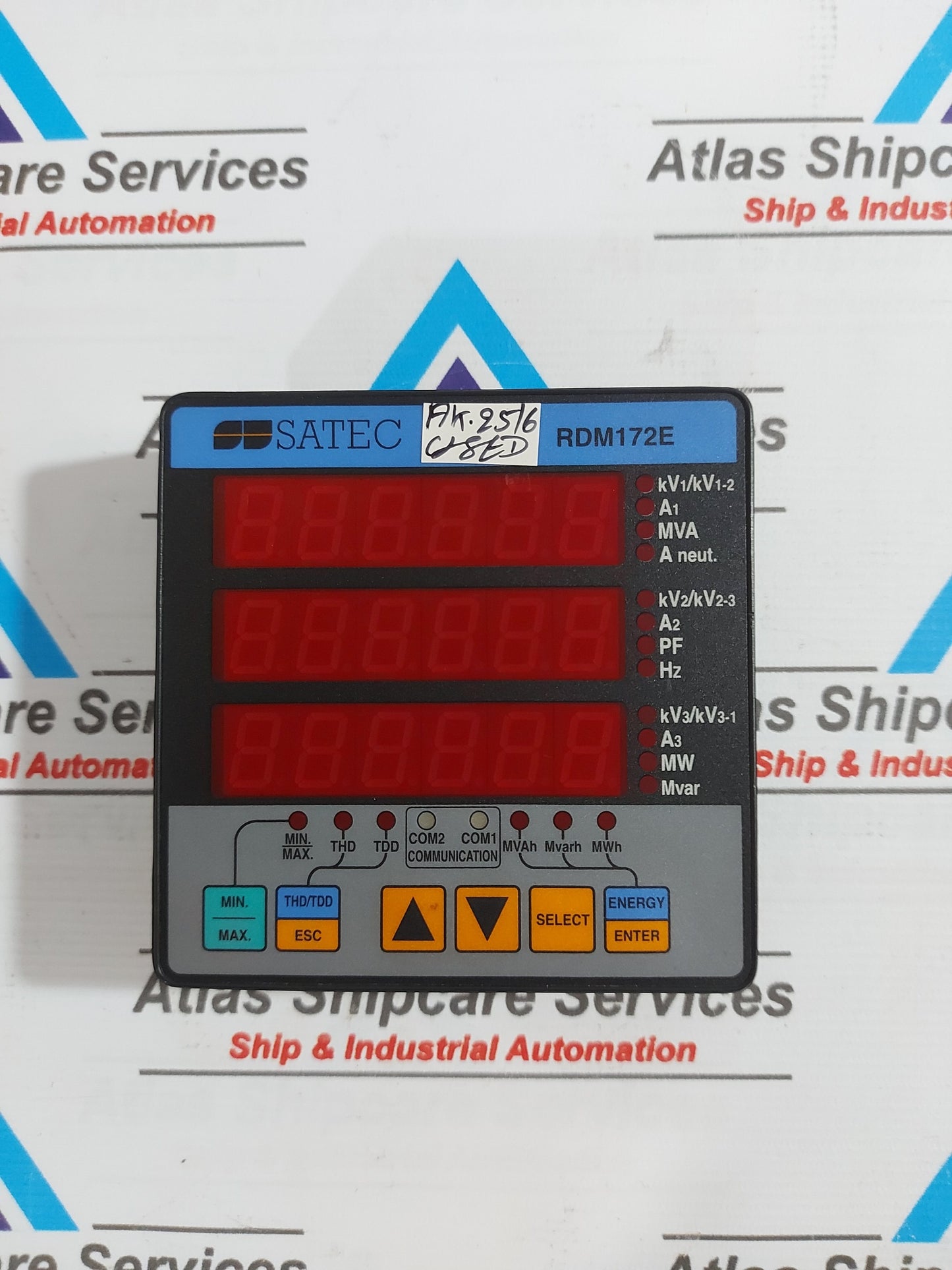 SATEC RDM172E REMOTE DISPLAY MODULE