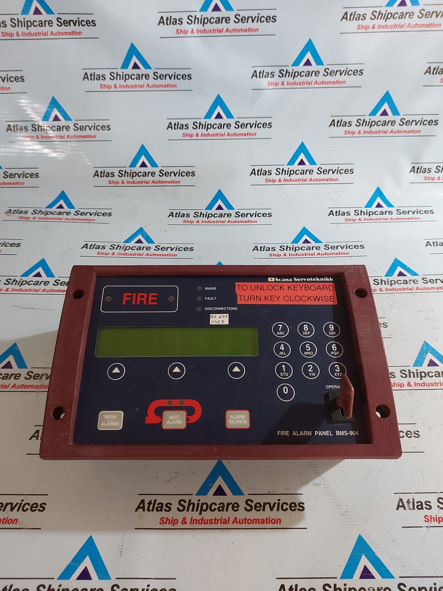 SCANA SERVOTEKNIKK BMS-904 mini E4 FIRE ALARM PANEL