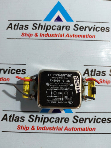 SCHAFFNER FN2060-6-06 POWER LINE FILTER 110/250VAC/50-60Hz