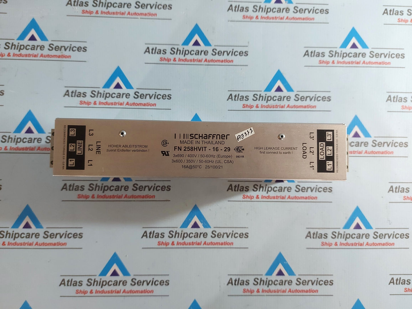 SCHAFFNER FN 258HVIT-16-29 THREE-PHASE FILTER