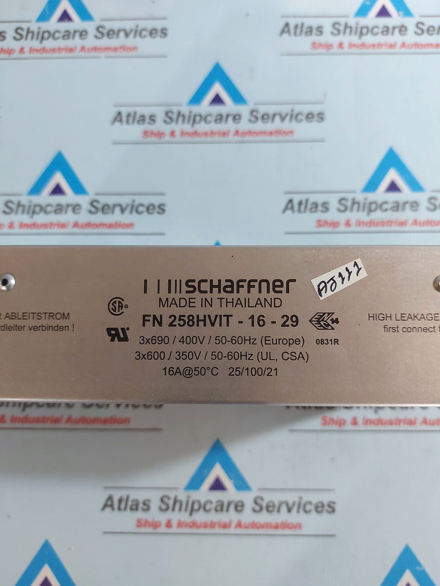 SCHAFFNER FN 258HVIT-16-29 THREE-PHASE FILTER