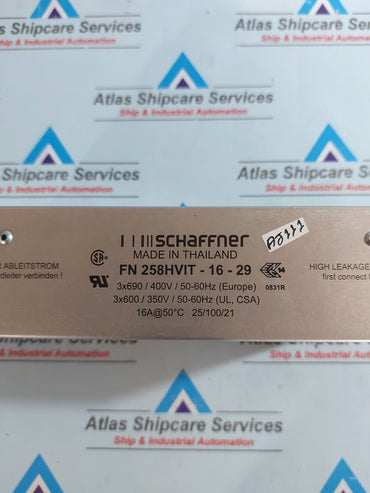 SCHAFFNER FN 258HVIT-16-29 THREE-PHASE FILTER
