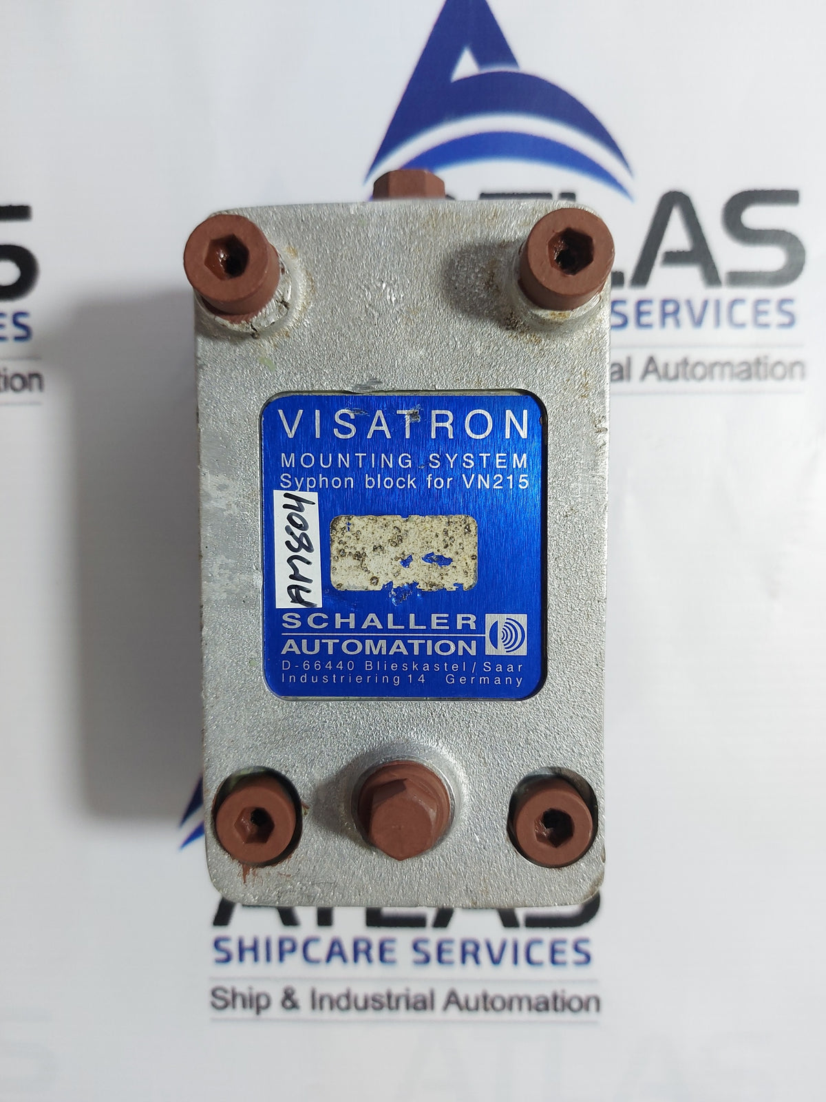 SCHALLER AUTOMATION VISATRON SYPHON BLOCK VN215 MOUNTING SYSTEM