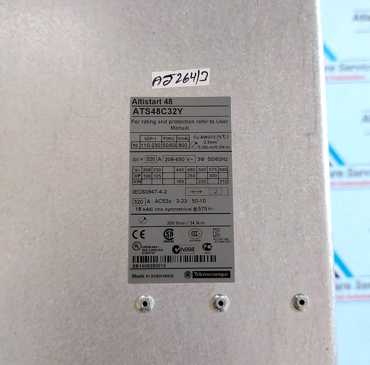 SCHNEIDER ELECTRIC ALTISTART 48 ATS48C32Y SOFT STARTER