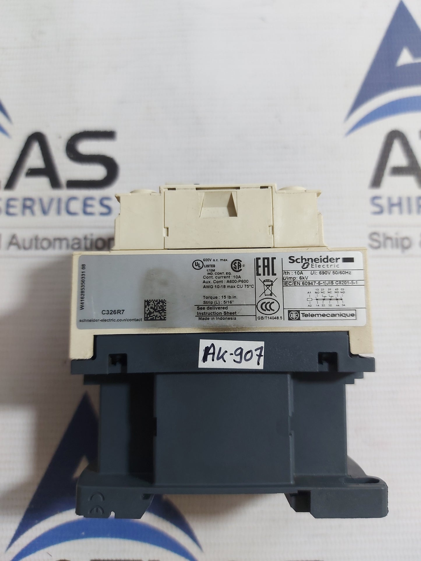 SCHNEIDER ELECTRIC CAD326 CONTROL RELAY 10A 690V 50/60Hz