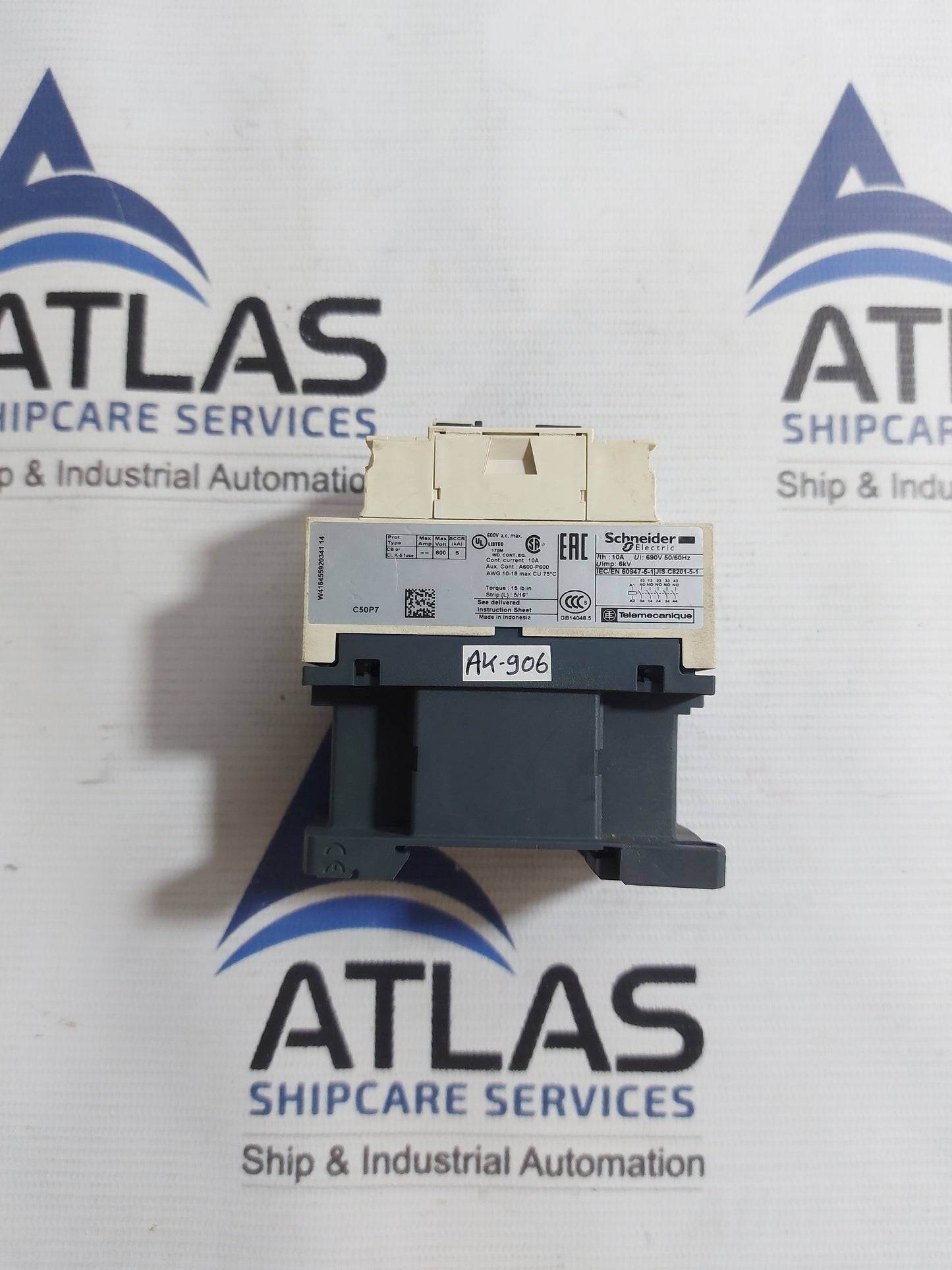 SCHNEIDER ELECTRIC CAD 50 AUXILIARY CONTACTOR 10A 690V