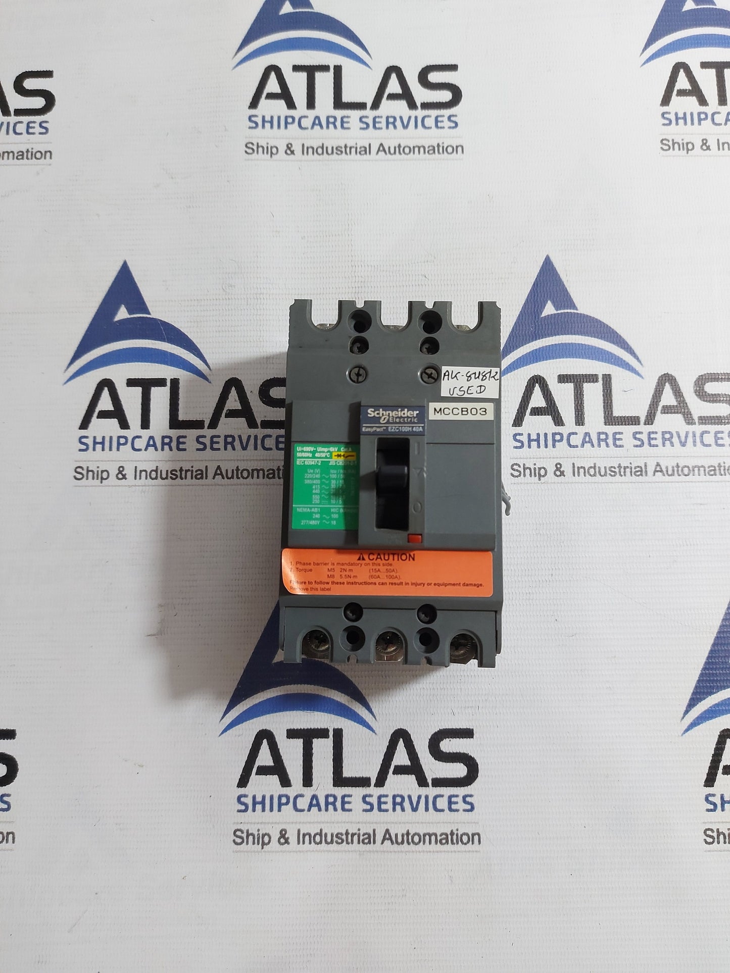 SCHNEIDER ELECTRIC EASYPACT EZC100H CIRCUIT BREAKER 3 POLE 40A