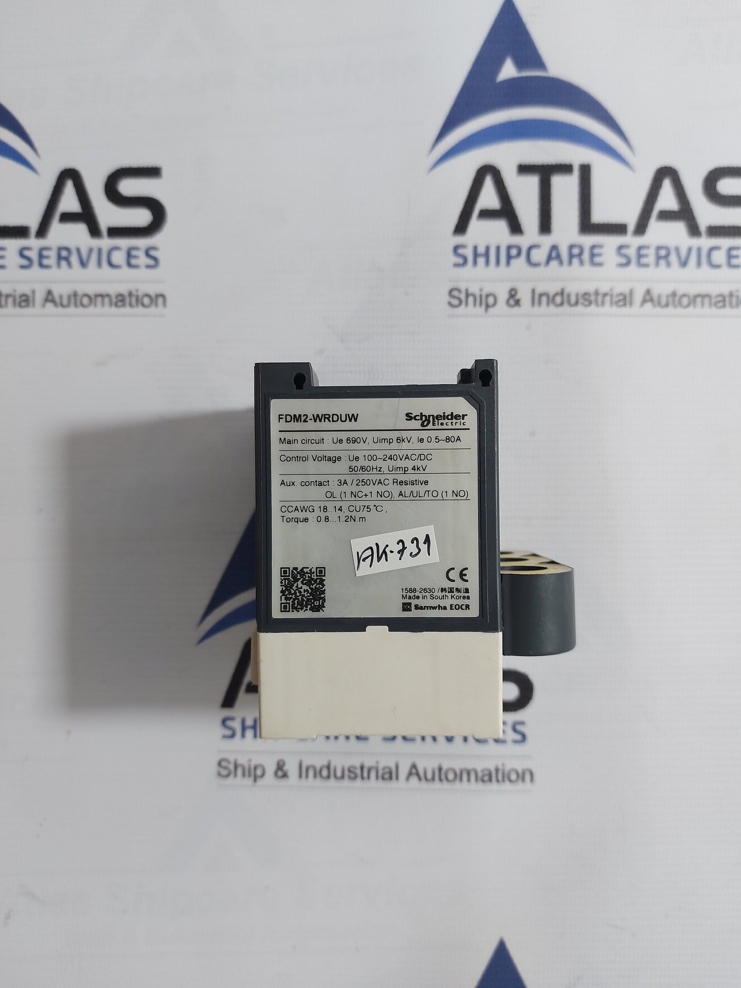 SCHNEIDER ELECTRIC FDM2-WRDUW SAMWHA EOCR OVERCURRENT RELAY