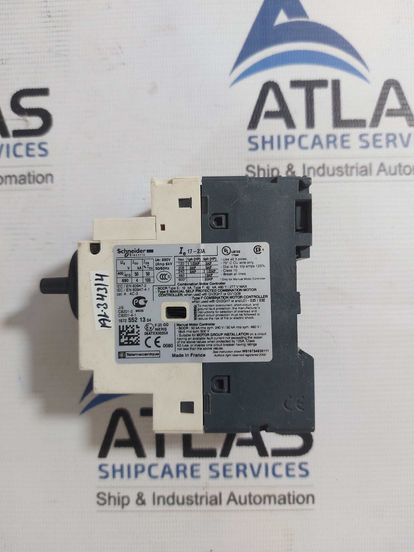 SCHNEIDER ELECTRIC GV2-P21/17-23A CIRCUIT BREAKER 17-23A