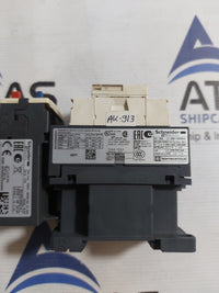 SCHNEIDER ELECTRIC LC1 D09 CONTACTOR WITH LR3D 166 OVERLOAD RELAY
