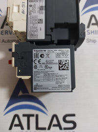 SCHNEIDER ELECTRIC LC1 D09 CONTACTOR WITH LR3D 166 OVERLOAD RELAY