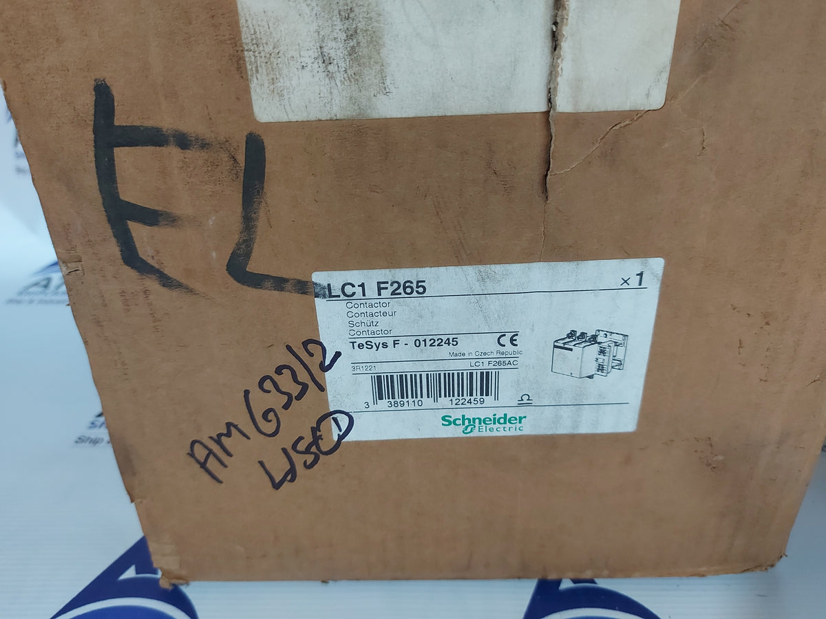 SCHNEIDER ELECTRIC LC1F265 MAGNETIC CONTACTOR 350 Amp.