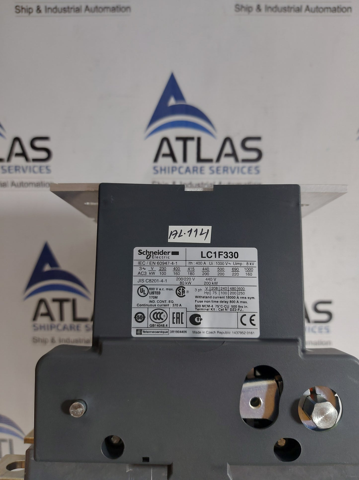 SCHNEIDER ELECTRIC LC1F330 CONTACTOR 400A 1000V~