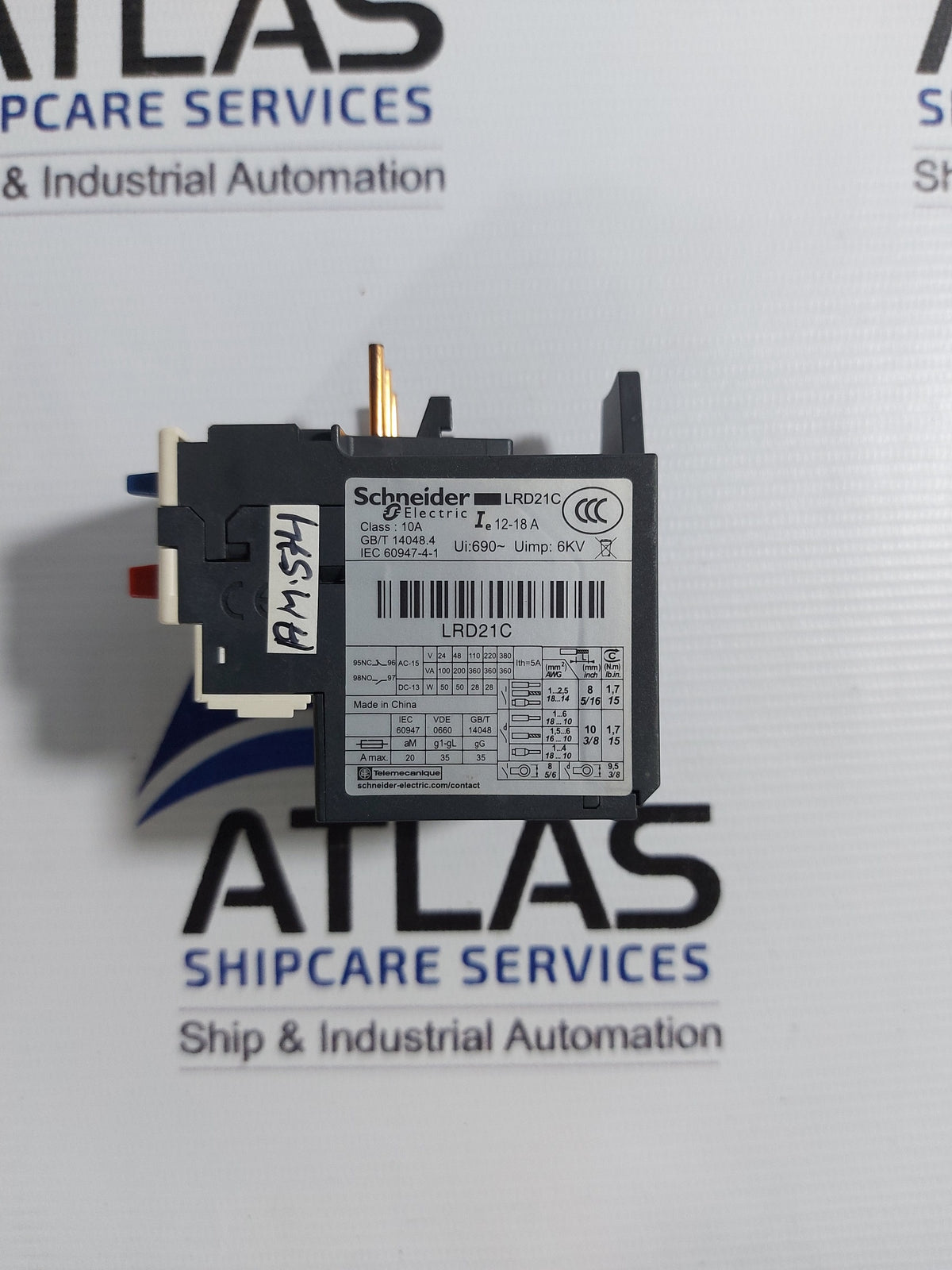 SCHNEIDER ELECTRIC LRD21C THERMAL OVERLOAD RELAY