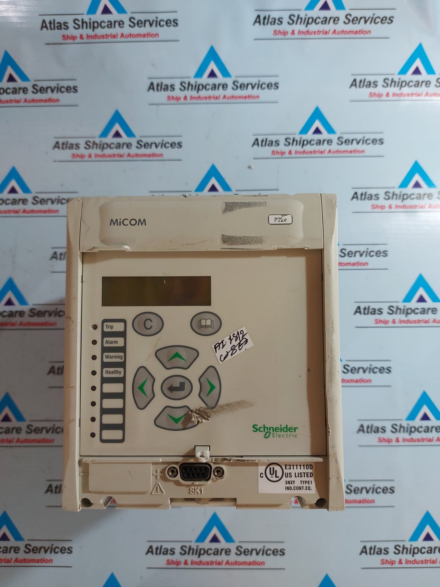 SCHNEIDER ELECTRIC MICOM P220 MOTOR AND OVERCURRENT PROTECTION RELAY P220C00V31210BA