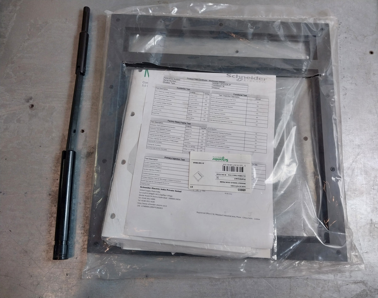 SCHNEIDER ELECTRIC NW08 H1 MASTERPACT CIRCUIT BREAKER 800A 3 POLE