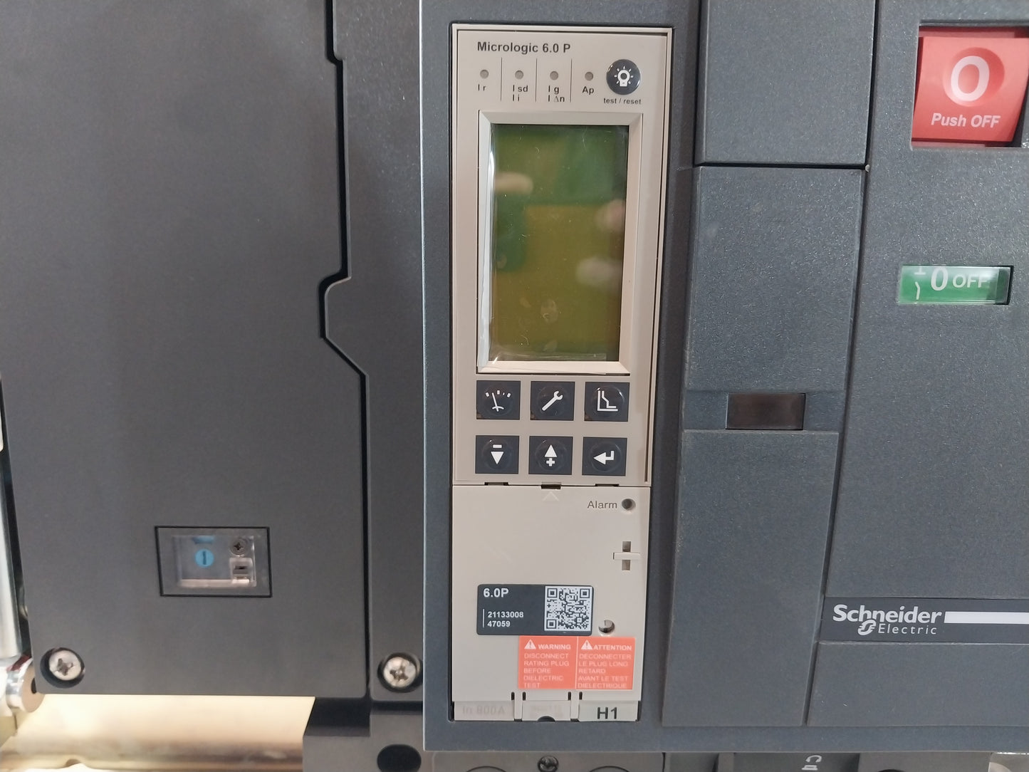 SCHNEIDER ELECTRIC NW08 H1 MASTERPACT CIRCUIT BREAKER 800A 4 POLE