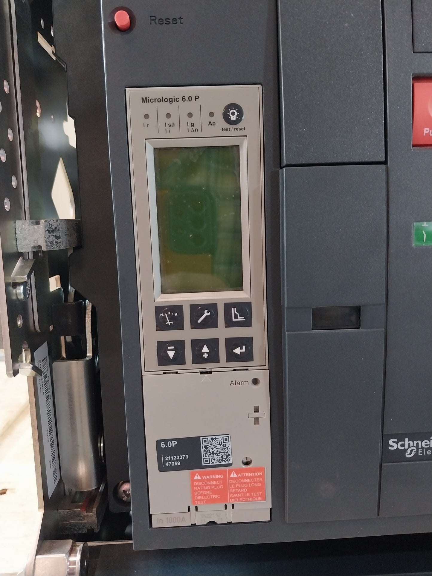 SCHNEIDER ELECTRIC NW10 H1 MASTERPACT CIRCUIT BREAKER 1000A 3 POLE
