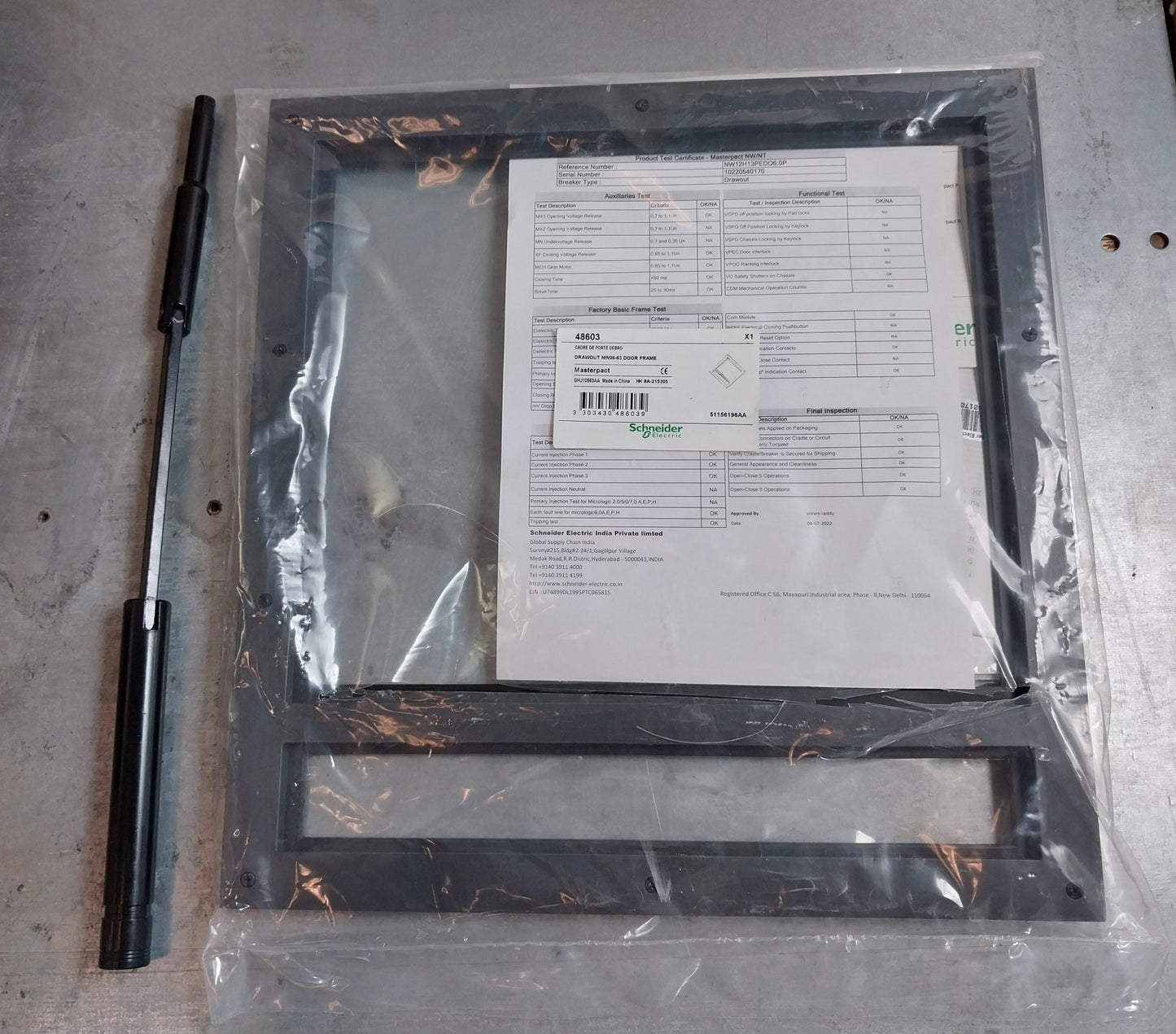 SCHNEIDER ELECTRIC NW12 H1 MASTERPACT CIRCUIT BREAKER 1250A 3 POLE