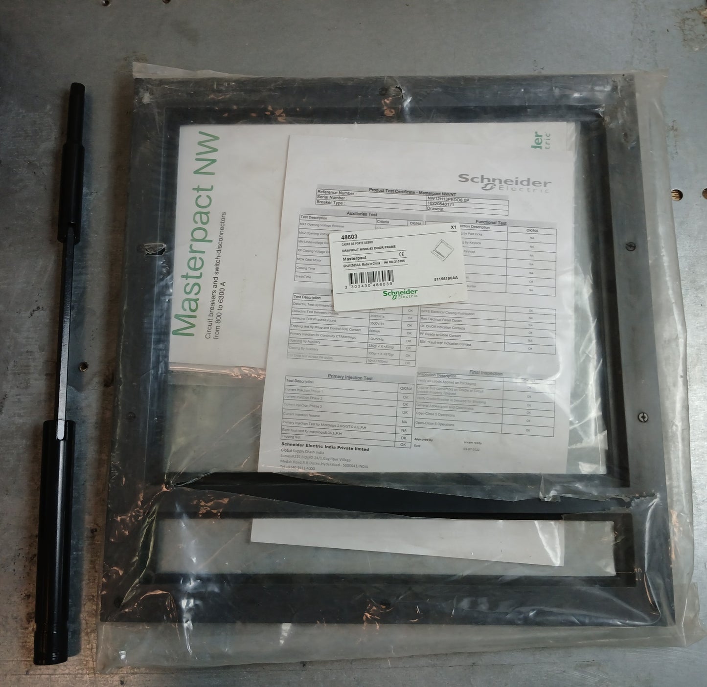 SCHNEIDER ELECTRIC NW12 H1 MASTERPACT CIRCUIT BREAKER 1250A 3 POLE