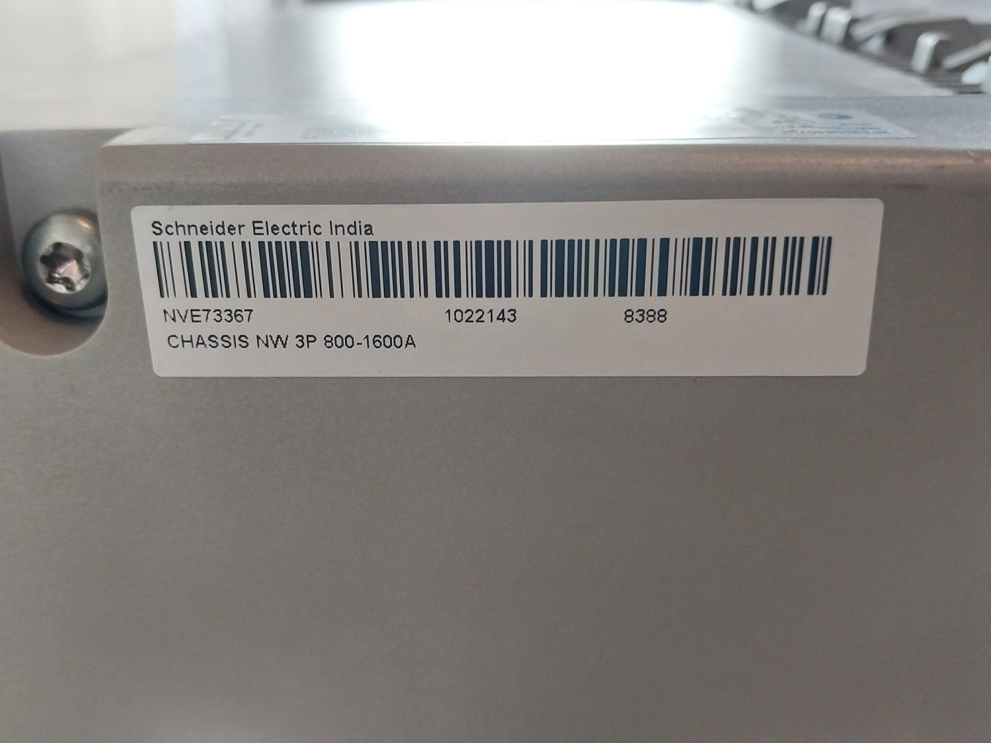 SCHNEIDER ELECTRIC NW12 H1 MASTERPACT CIRCUIT BREAKER 1250A 3 POLE