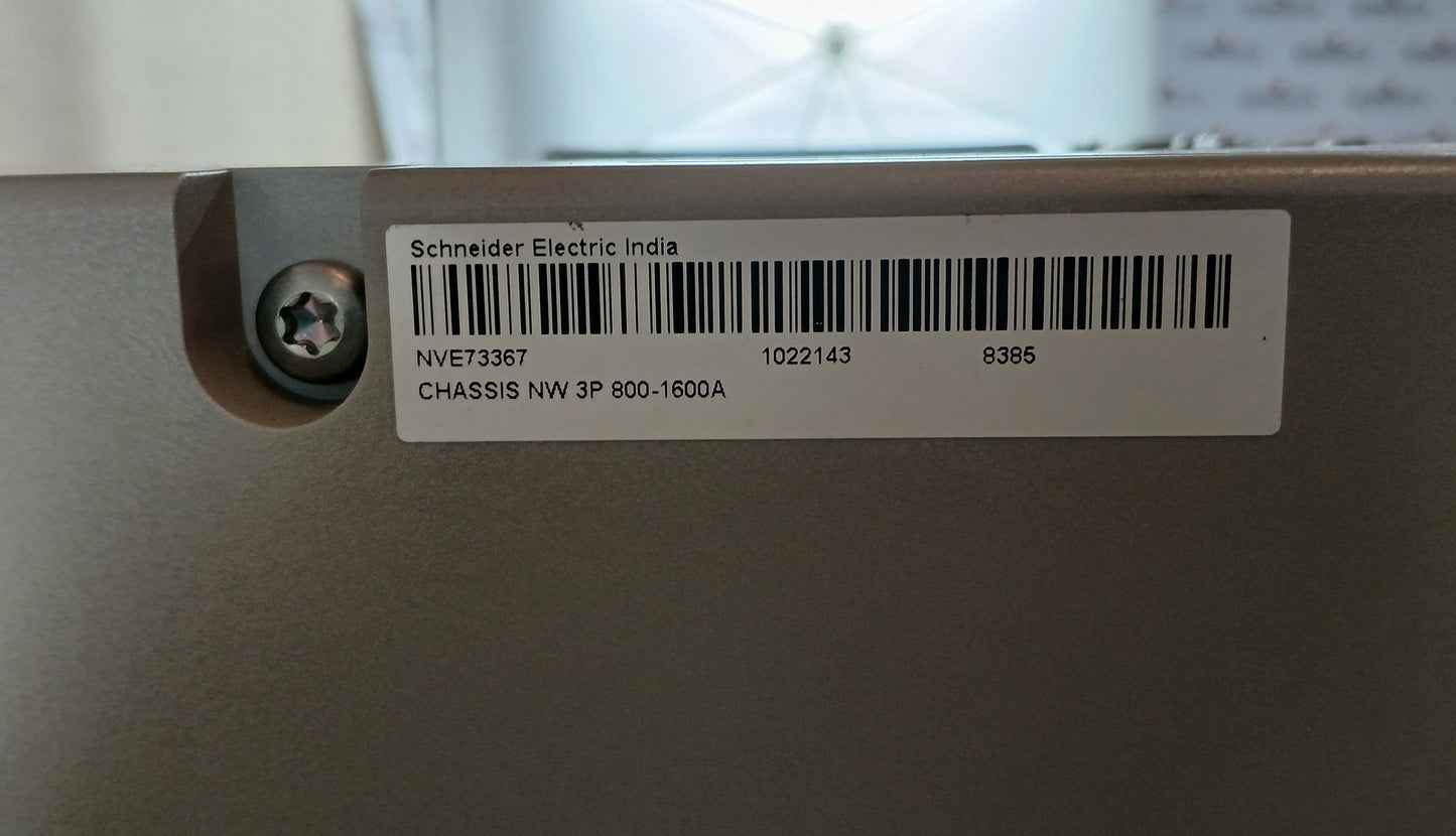 SCHNEIDER ELECTRIC NW12 H1 MASTERPACT CIRCUIT BREAKER 1250A 3 POLE