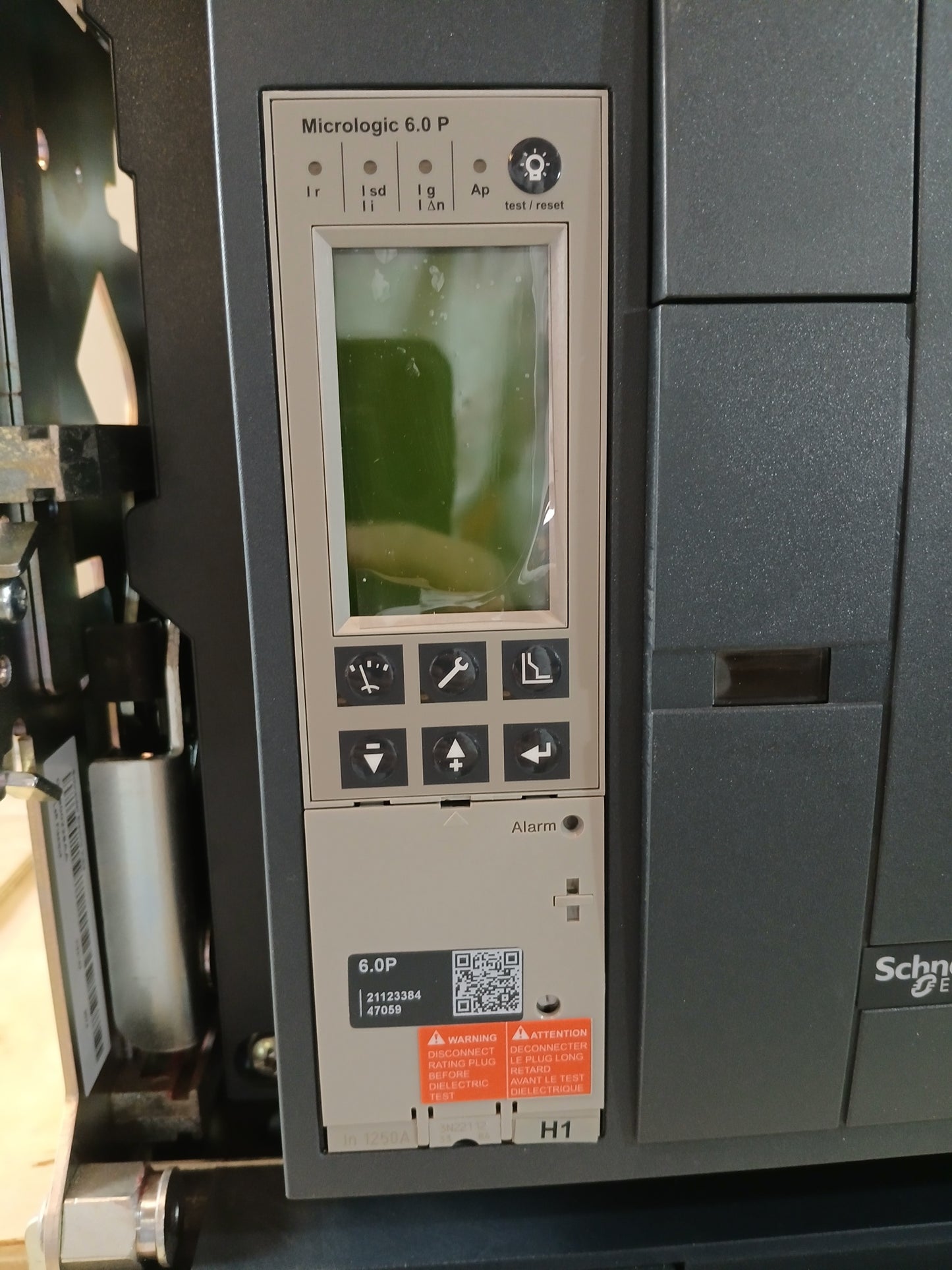 SCHNEIDER ELECTRIC NW12 H1 MASTERPACT CIRCUIT BREAKER 1250A 3 POLE