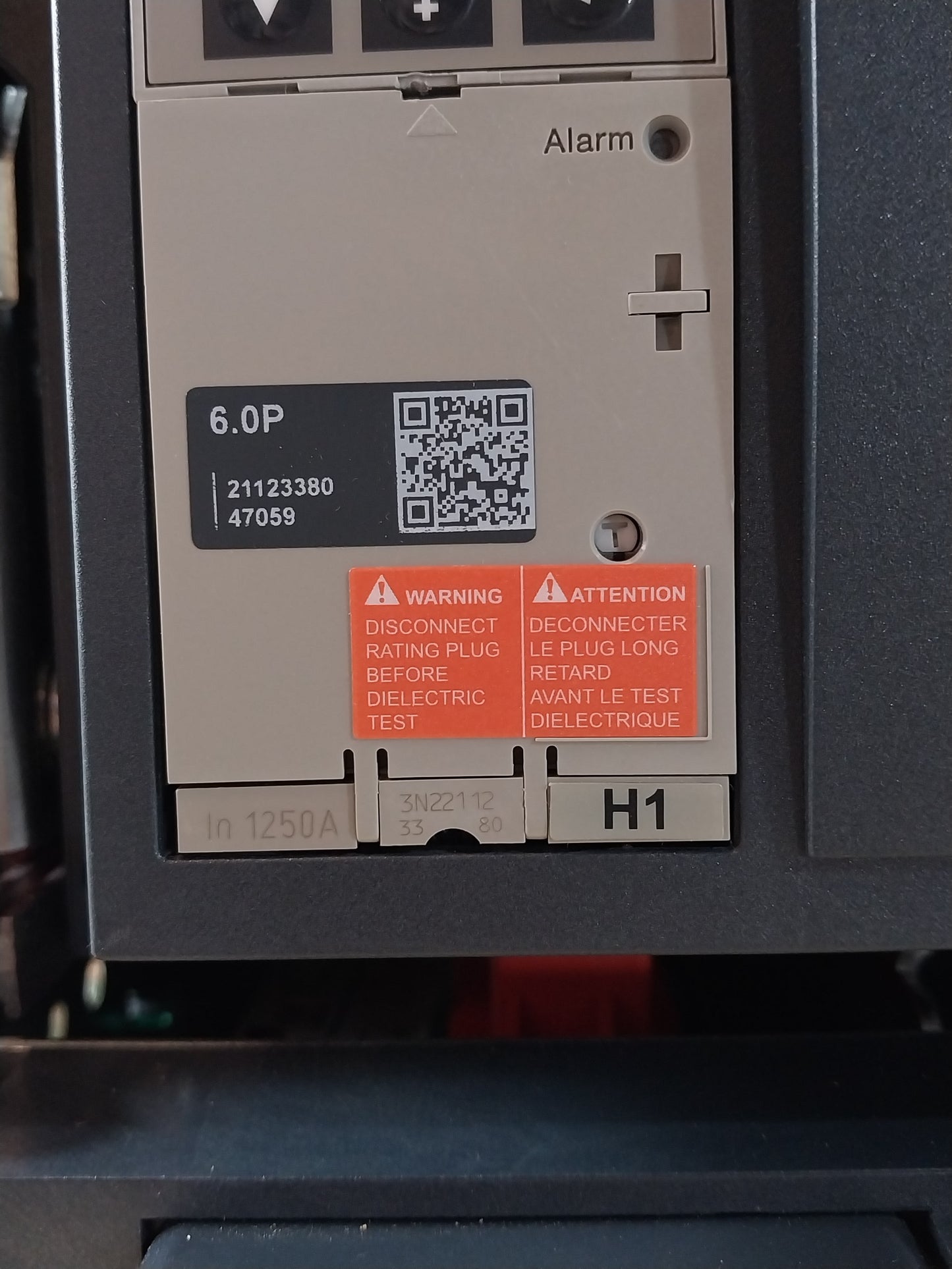 SCHNEIDER ELECTRIC NW12 H1 MASTERPACT CIRCUIT BREAKER 1250A 3 POLE