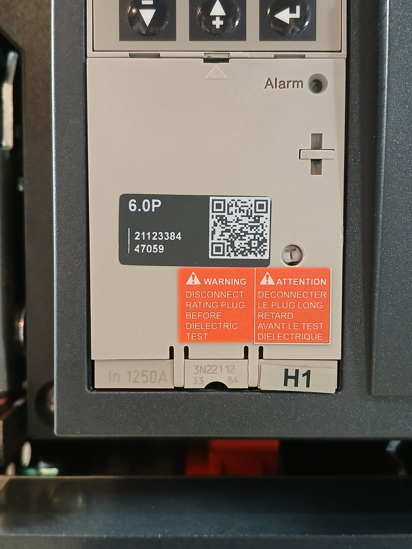 SCHNEIDER ELECTRIC NW12 H1 MASTERPACT CIRCUIT BREAKER 1250A 3 POLE