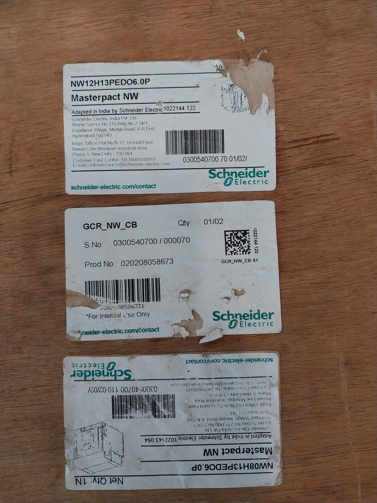 SCHNEIDER ELECTRIC NW12 H1 MASTERPACT CIRCUIT BREAKER 1250A 3 POLE