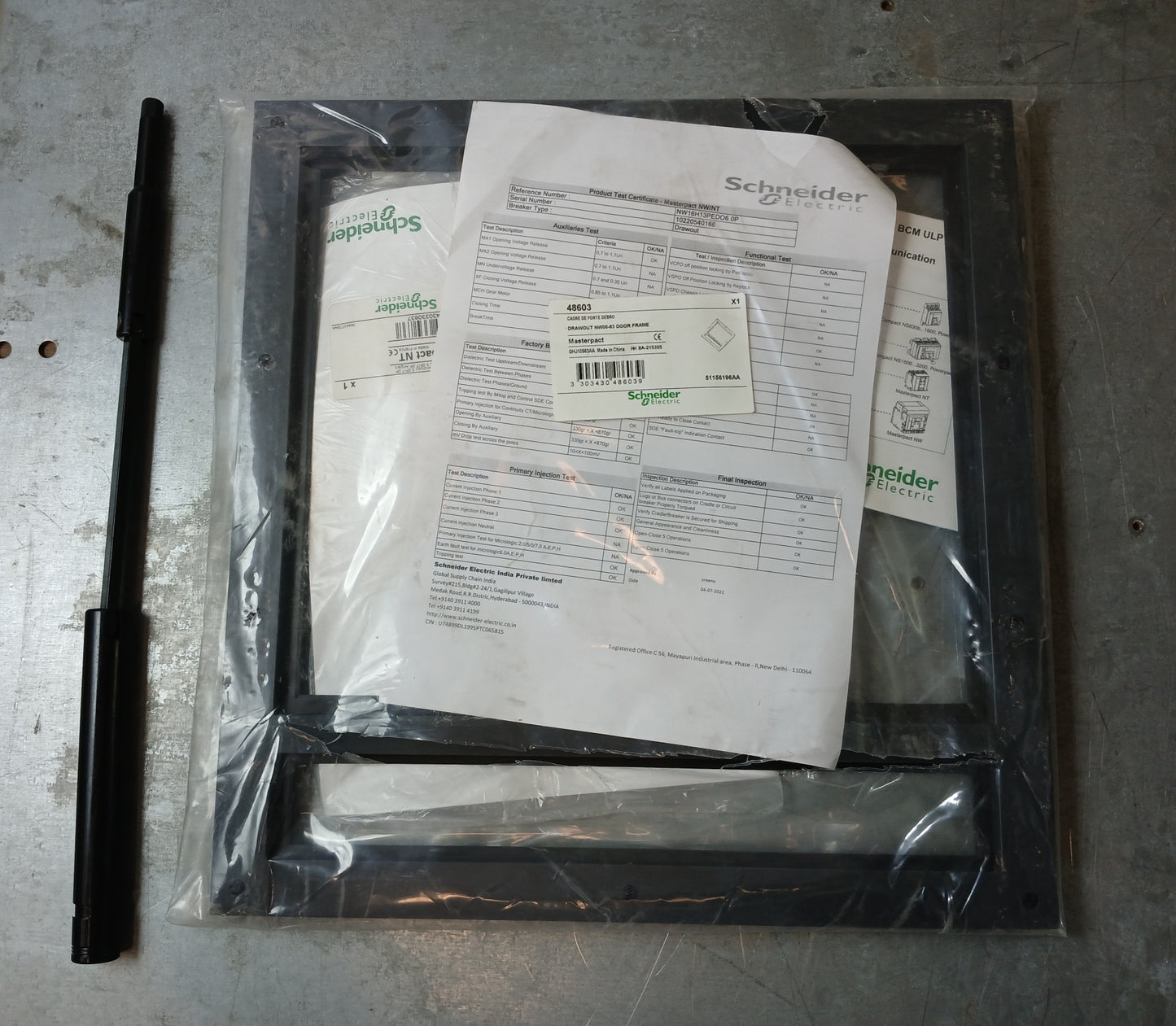 SCHNEIDER ELECTRIC NW16 H1 MASTERPACT CIRCUIT BREAKER 1600A 3 POLE