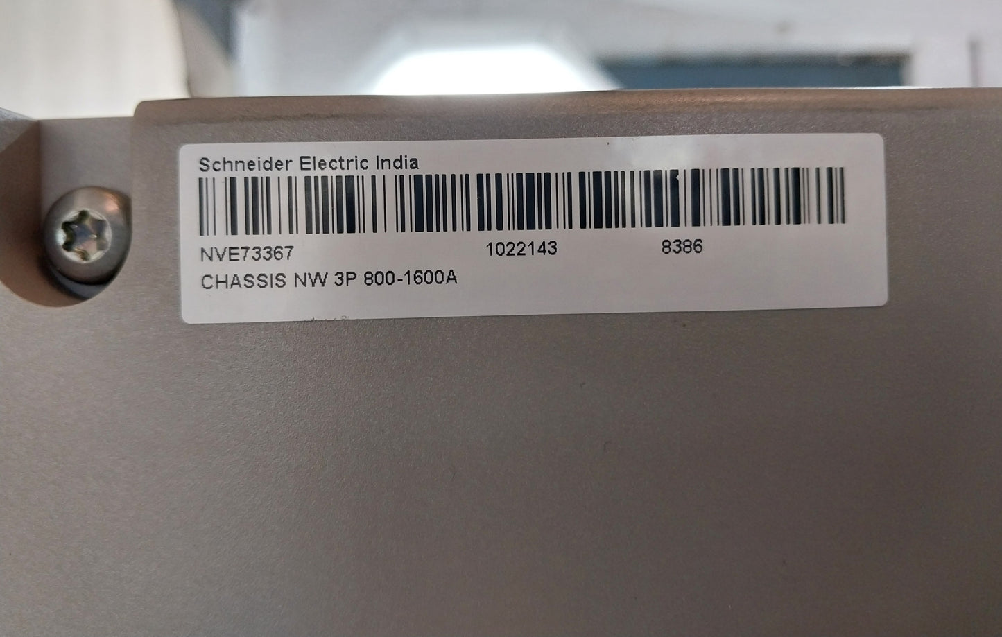 SCHNEIDER ELECTRIC NW16 H1 MASTERPACT CIRCUIT BREAKER 1600A 3 POLE