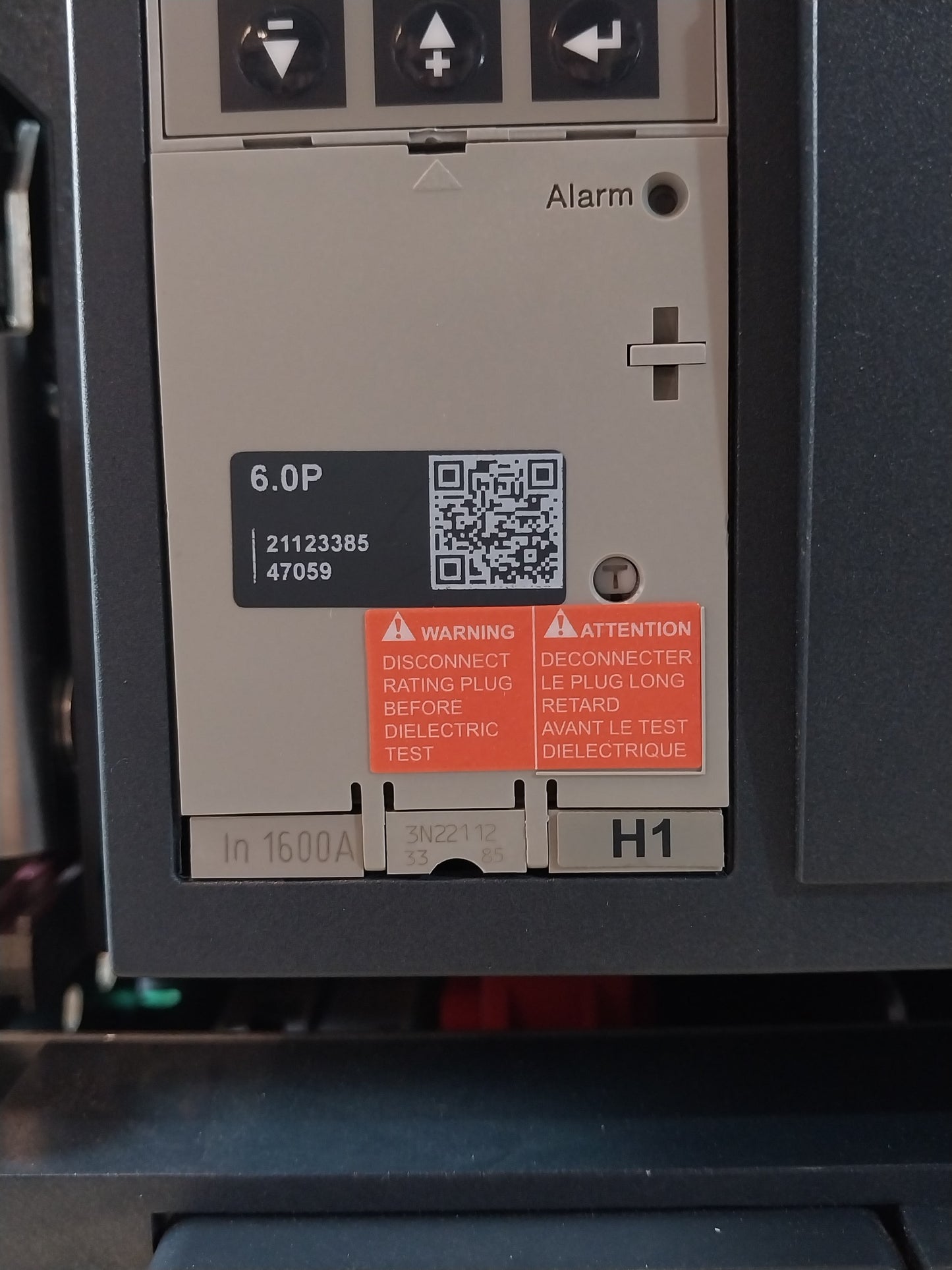 SCHNEIDER ELECTRIC NW16 H1 MASTERPACT CIRCUIT BREAKER 1600A 3 POLE